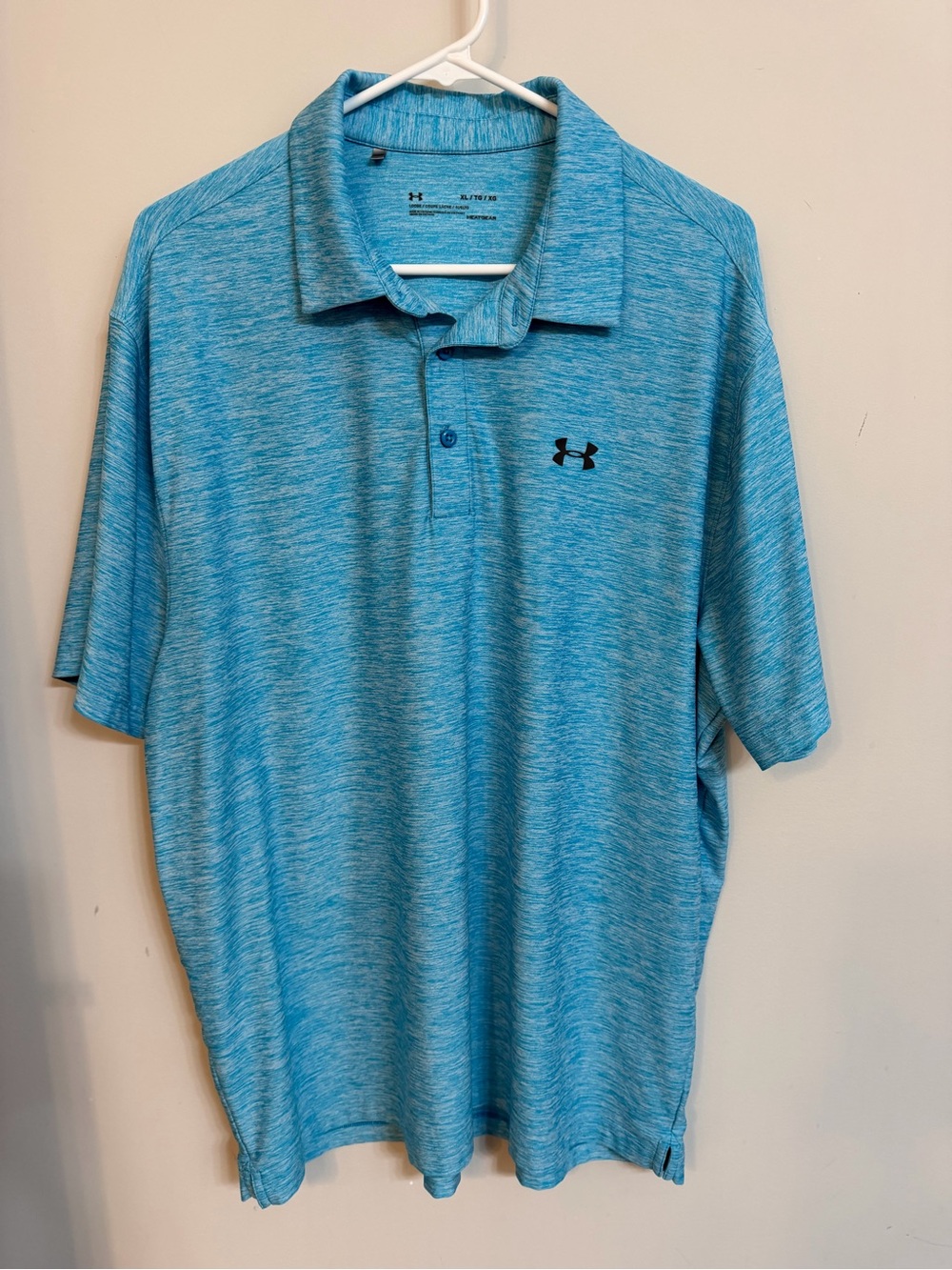 Under Armour Men’s Turquoise Heather Polo